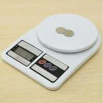 ShopiMoz Electronic Digital Plastic SF400 Kitchen Weighing Scale 10 kg Weight Measure for Spices Vegetable Liquids (White)