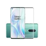 BLATE 3D Curve Tempered Glass Screen Protector for Oneplus 8 Pro (Black)