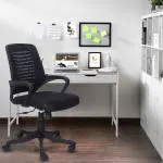 KVS INDIA Desire Cap Mesh Mid-Back Ergonomic Office/Study Chair/Revolving Chair/Computer Chair for Work from Home Plastic Base Height Adjustable Chair. (Black, DIY(Do-It-Yourself))
