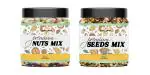 NATUREAAHAR Nut Mix and Seeds Mix Combo | Pack of 2 | Dry Fruits and Nuts | 200Gm