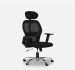 TRUST FURNITURE Plastic Executive Ergonomic Office Chair Height Adjustable Seat, Push Back Tilt Feature Study Chairs- Black (Hp 002)