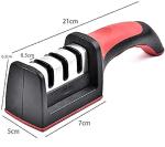 CB-Chef Special Knife Sharpener,3 Stage Knife Sharpner Tool Premium Polish Blades Slip Resistance : Pack of 1 Multicolor