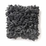 Democracy Homes Handwoven Decorative Cushion Cover Ring Shaggy 45 x 45 cm (18 x 18 inches), Black Colour. Super Soft and Comfortable for Sofa, Living, Bed, Office or Home Decor. Machine Washable