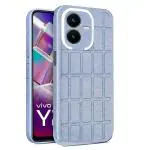 UNILORD Vivo Y22 Blue Silicone Holster 360 Degree Protection Bumper Case Mobile Back Cover Case