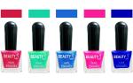 OUR Beauty Multicolor High Quality Quick Dry Long Lasting Hd Colors Nail Polish Yt04, 40 ml (Set Of 5)