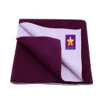 naughty baby Fleece Baby Bed Protecting Mat (RANI PINK, Small)