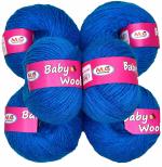 M.G Enterprise yarn, Baby wool dieciocho Deep Blue Pack of 6 pc 25 gm each