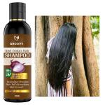 Groovy  ORGANIQUE Red Onion Hair Shampoo with Keratin Protein booster, Nourishes hair follicles, Anti - Hair loss, Regrowth Hair Shampoo 100 ml)
