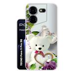 Snazzy Multicolor Silicon Shock Proof Back Cover for TECNO Pova 5 Pro 5G