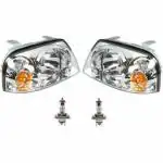 GO Halogen Headlamp with Bulb for Right and Left Side | Hyundai Santro Xing