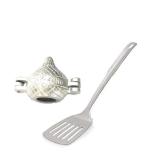 Urban buy Aluminium Gujiya Mould With Stainless Steel Pure Egg Palta Spoons and Multicolour, Pack of 2