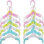 Koochie-Koo Adjustable Extendable Anti Slip Plastic Hanger with Hooks For Kids