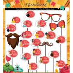 Artlik Handicrafts Baby Shower Funny Patter Gujrati| Photo Booth Props for Birthday Party