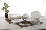 Signoraware Round Plastic Dinner Set, 23 Pieces, White