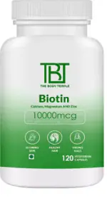 The Body Temple Biotin 10000 mcg Capsules for Skin, Nails & Hair Growth for Women and Men