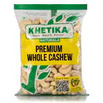 Khetika Premium Whole W320 Cashew 1 kg |Organic and Natural Kaju-1000 gram