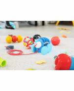 Adilakshmi Toys Etikuppaka Hand Made Wooden Catterpiller Small Muilticolour 3inch- Home decor