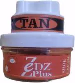Zedz Leather Shoe Cream 60gms TAN Leather, Synthetic Leather, Patent Leather Shoe Cream (Tan)