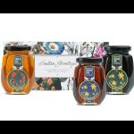 BROWN BAG- TALES OF NOURISHMENT 100% Pure Raw Organic Unprocessed SmallBee, Wildflower, Lychee Honey | 100% Pure NMR Tested Honey | No Added Sugar |Natural & Unpasteurized Immune Booster Flavoured Honey (Pack of 3)_750g