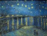 Elegance Van Gogh Starry Night Over The Rhone Museum Landscape Wall Canvas Painting For Home Decoration - 30.75 X 24 Inch