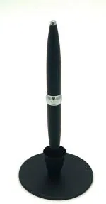 Pgen Blue Metal Revolving Holder & Magnetic Stand Ball Pen