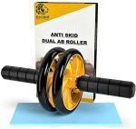 PRO365 Anti Skid/Anti Wobble Dual Ab Roller Wheel for Abs Workouts 6 Months Warranty (Till 150 Kgs