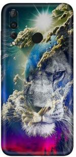 aadia Huawei Nova 4 Matte Vinyl Lion Printed Mobile Skin Sticker with Scratch Resistant Lamination