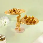 The Home Co. 2 tier platter For Serving Food and Elegant Presentations (5429)