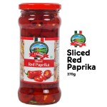 CANEEN Sliced Red Paprika 370g I 100% Vegan I Ready-to-Eat Fibre-Rich Topping for Pizza, Pasta, Burger, Snacks,Salads,Stir-Fries,Casseroles,Sauces and Dressings I Non-GMO | Pack of 1