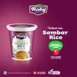 Roby Sambar Rice Instant Food - Instant Food - Healthy Sambar Rice - Ready to Eat - 70 gm (Pack of 6 )