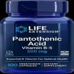 Life Extension Pantothenic Acid 500 mg, 100 vegetarian capsules