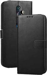 Clickaway Leather Finish Flip Cover for Oppo Reno2 F Reno 2F Reno2 Z Reno 2Z Inside Pockets & Inbuilt Stand Wallet Style Back Case Magnet Closure (Black)