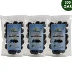 Farmbean Premium Dried Blueberry Plum 600Gms (Pack of 3) | Dehydrated Plum, Dried Fruit Plums| Real dried fruit | | Healthy Sweet Treats| Rich in Calcium, Antioxidant, Fibers and Vitamin K | Vegan, Non-GMO & No Preservatives