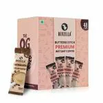 Bevzilla 48 Instant Coffee Powder Sachets (Butterscotch) - 96 Grams| Hot & Cold Coffee| Makes 48 Cups|Arabica Coffee | Easy To Carry| Best For Espresso, Latte, Cappuccino