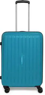 Aristocrat Coral | Medium Check-in Trolley | Hard Sided Luggage | Polypropylene | Teal Blue