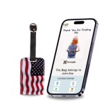[Pack 2] tag8 {USA Flag Tag} Smart Bag tag |Trendy Luggage tag ID Identification National Flag Theme Fashionable Digital name tag | Airline compliant, SITA World Tracer Code Enabled | Travel Gift idea, Collectible