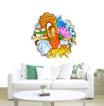 Rawpockets Prides Of India National Flag, India Gate, Tiger, Peacock, Lotus, Bharatanatyam