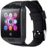 JANROCK Q18 Android Smart Watch with Bluetooth Smartwatch, Camera SIM Card Smartwatch (Black Strap, FREE SIZE)