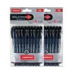 UNOMAX Boldtron 2X 1.0mm Ball Point Pens - Pack of 30 (30 Black) | Fast-Flowing Ink, Pocket-Friendly, Budget-Friendly, Ideal for Daily Use and Fine Handwriting