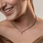 BCOMWALA JEWELS Gold-Plated Mangalsutra with American Diamond Stones & Beads - Elegant Designer Jewelry for Women, Lightweight Traditional Mangalsutra for Bridal, Festive & Special Occasions -1 PCS