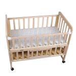 Tiffy & Toffee Drowsy 9 in 1 Baby Wooden Cot / Crib / Cradle with Mosquito Net & Mattress | Convertible, Rocking, Extending Length,Storage | For 0-24 Months; Upto 20Kg Baby