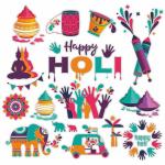CVANU Festival of Colour/Happy Holi Party Special Wall Sticker for Wall Decor03