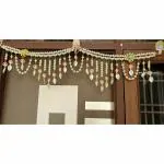 Pranjals house handmade Handmade Beautiful Beaded Traditional Door Toran 45 x 20 x 45 cm