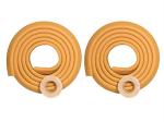 BabySafeHouse Furniture Edge Guard Strip for Baby Proofing & Child Safety, Light Brown Color-(13ft-Pack of 2)