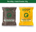 Goshudh Haldi Powder 1Kg & Rai 400gm Combo Pack 1400g