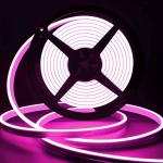 Gesto 16.4Feet Long with 12V Adaptor LED Neon Strip Rope Lights,Flat Silicone Neon Rope Light Flexible Cuttable String, IP65 Waterproof Neon LED Strips for Indoor Outdoor Decoration(Pink)