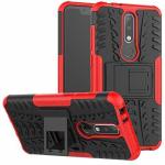 Leyon Red Rubber, Plastic Back Cover For Nokia X5