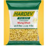 HARDEV PULSES Unpolished Mung Dhuli 500 Gram