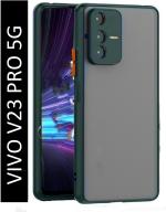 KWINE CASE Vivo V23 Pro 5G Green Rubber Back Cover
