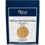 TRIPHAL Yellow Mustard Seeds or Pili Sarson - Premium Handpicked Seeds - 400g